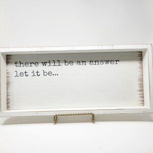 Quill to Paper Box Frame Farmhouse Wall Sign/Tray